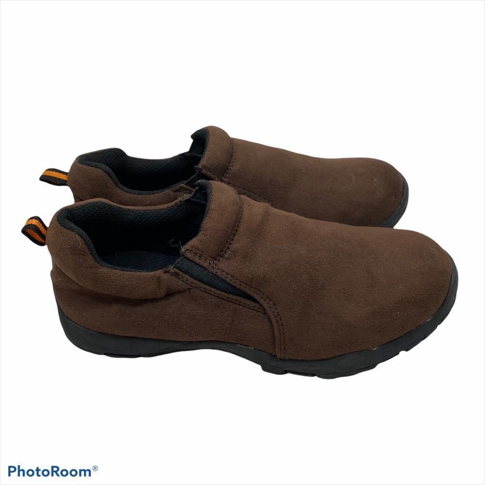 Boys Arizona Brown Faux Suede Slip On Sneakers 3‎